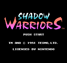 Shadow Warriors (Europe) title.png