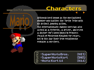 Why did they put spaces between words in Mario Kart 64 but not in the other ones?