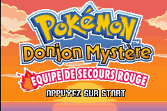 Pokémon Mystery Dungeon Red Rescue Team title EU fre.png