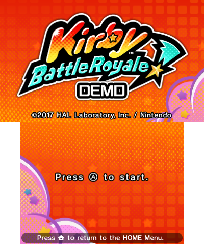 Kirby Battle Royale Demo title screen.png