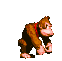 Donkey Kong striking a manly pose