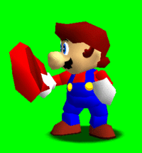 SM64 Unused Mario Animation Putting on Hat Fast.gif