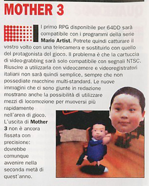 Mother 3 and Mario Artist Connection Italian Article.jpg