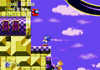 Betcha can't get up here, Tails!