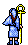 Unused frame of Cynthia holding her staff upright.