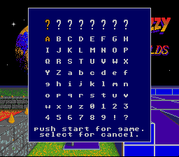 Spindizzy Worlds Japan Password Screen.png