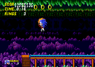 The level design was copied from Simon Wai to the final version of Sonic 2 so that the objects were placed correctly.