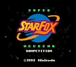 Star Fox - Super Weekend (USA) (Proto) - titlescreen.png