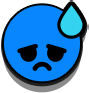 Brawl Stars Sweating Sad Pin.png