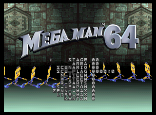 MegaMan64 Debug MainMenu.png