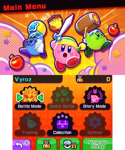 Kirby Battle Royale Demo menu.png