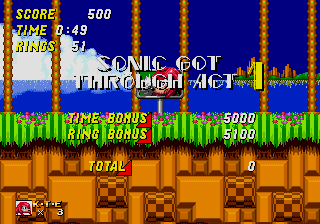 Sonic in Knuckles in sonic 2.png