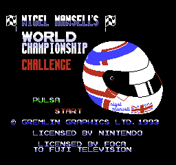 Nigel Mansell's World Championship Challenge (NES)-us title spanish.png