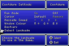 유럽판은 언어 선택 메뉴를 다시 열 수 있게 해두었다.
