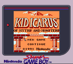 Kid Icarus - Of Myths and Monsters SGB Palette Title.png