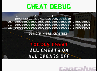 SouthParkRallyPS1 Nov2-99 CheatDebug.png