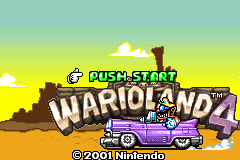 Wario Land 4 - DEBUG Title screen.png