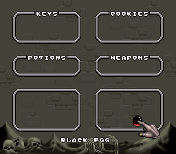 Addams Family Values SNES inventory Black Egg.png