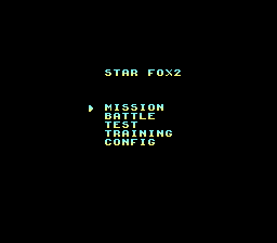Star Fox 2 (Proto) title menu.png