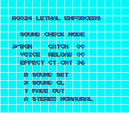 Lethal Enforcers SNES Sound Check Mode.png