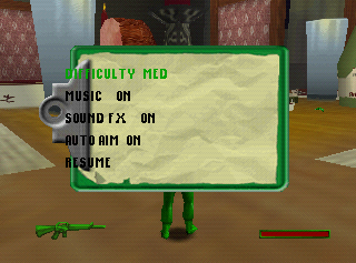 Army Men Sarge's Heroes 2 N64 Cheat Menu2.png