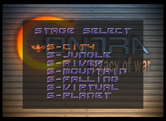 Contra Legacy of War Saturn Stage Select.png