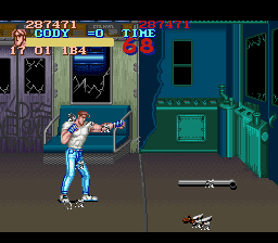 Final Fight SNES hitbox debug display.png