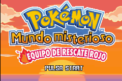 Pokémon Mystery Dungeon Red Rescue Team title EU spa.png