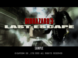 Biohazard 3 - Last Escape (Japan) (Promo Disc)-Title.png