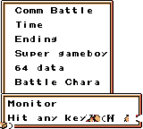 Robopon GBC Debug Menu Test O Debug1.png