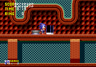 Proto Sonic The Hedgehog Genesis early door anim.gif