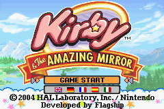 Kirby & The Amazing Mirror EUR Start Screen.png