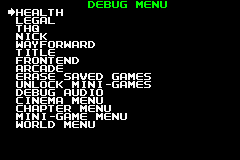 Black background? Check. Boring font? Check. Simple interface? Check. Yep. It's a debug menu.