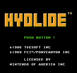 Hydlide - NES - Title Screen.png