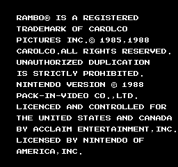 Rambo - NES - Copyright Screen.png