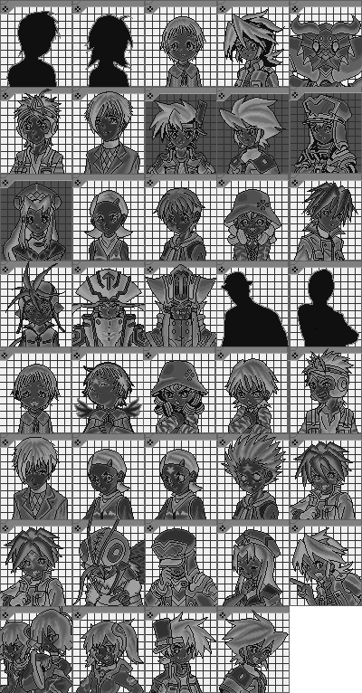 hidden portraits of characters