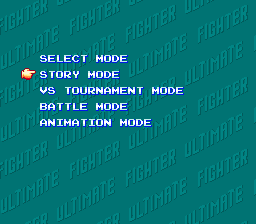 Ultimate Fighter (USA) main menu.png