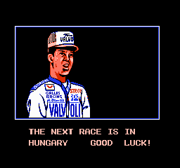 Al Unser Jr. Turbo Racing - NES - Next Race Bad.png