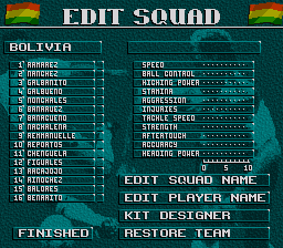 World Soccer '94 Squad (Bolivia).PNG