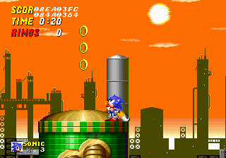 The level design was copied from Simon Wai to the final version of Sonic 2 so that the objects were placed correctly.