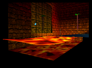 The floor is lava, and the lava's water. This temple is weird.