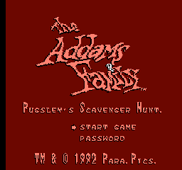 Addams Family, The - Pugsley's Scavenger Hunt (Europe) (Proto)-5.png