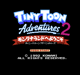 Tiny Toon Adventures 2 - Montana Land e Youkoso (Japan) title.png