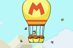 A pergunta é: Por que o Luigi tem um balão com a letra M?