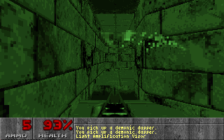 Doomguy's green and pissed.