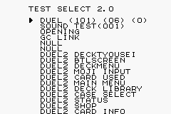 Duel Masters 2 - Invincible Advance J GBA TEST SELECT 2.0.png