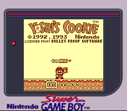 Yoshi's Cookie SGB Palette Title.png