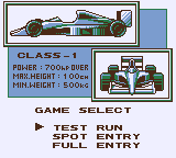 KGBCVol1 SGB-JP Konami Racing Main Menu.png