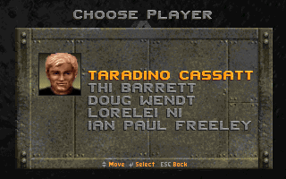 RiseoftheTriad-DOS-v11 ChoosePlayer.png