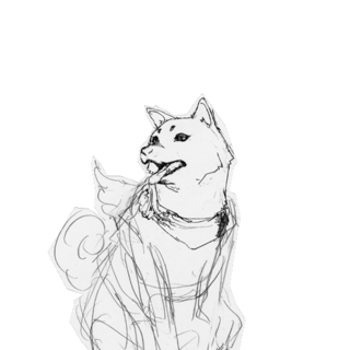 P3FES-Bust-Koromaru-Unused.png